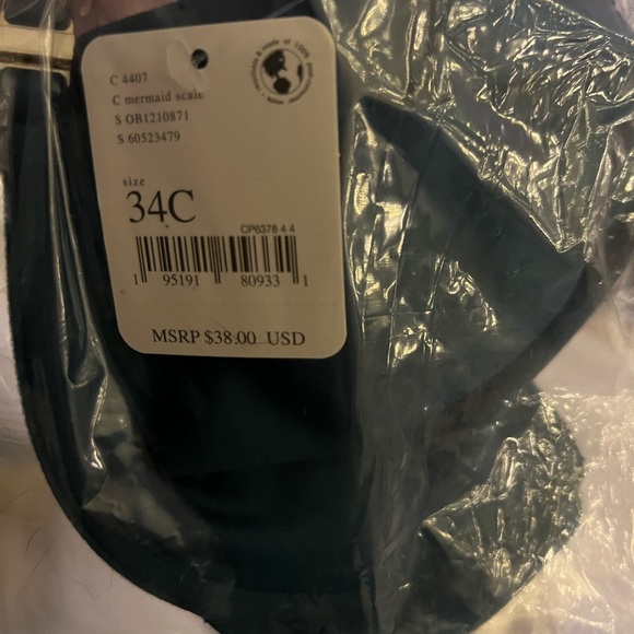 Free People Renee Racerback UW Bra in mermaid scale - Picture 5 of 5